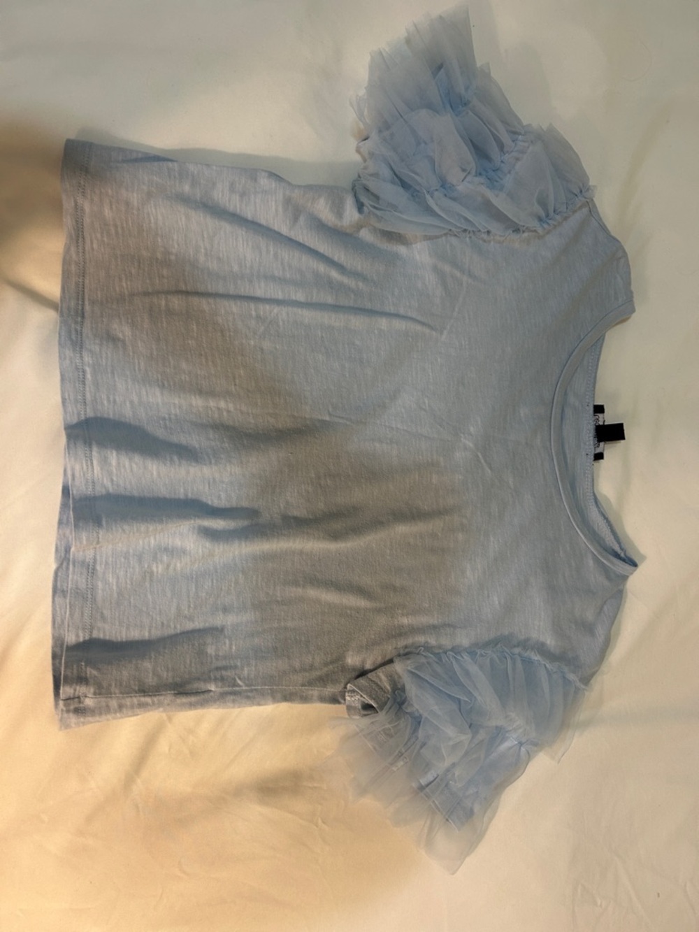 Anthropologie short sleeve tulle t-shirt - Picture 3 of 5